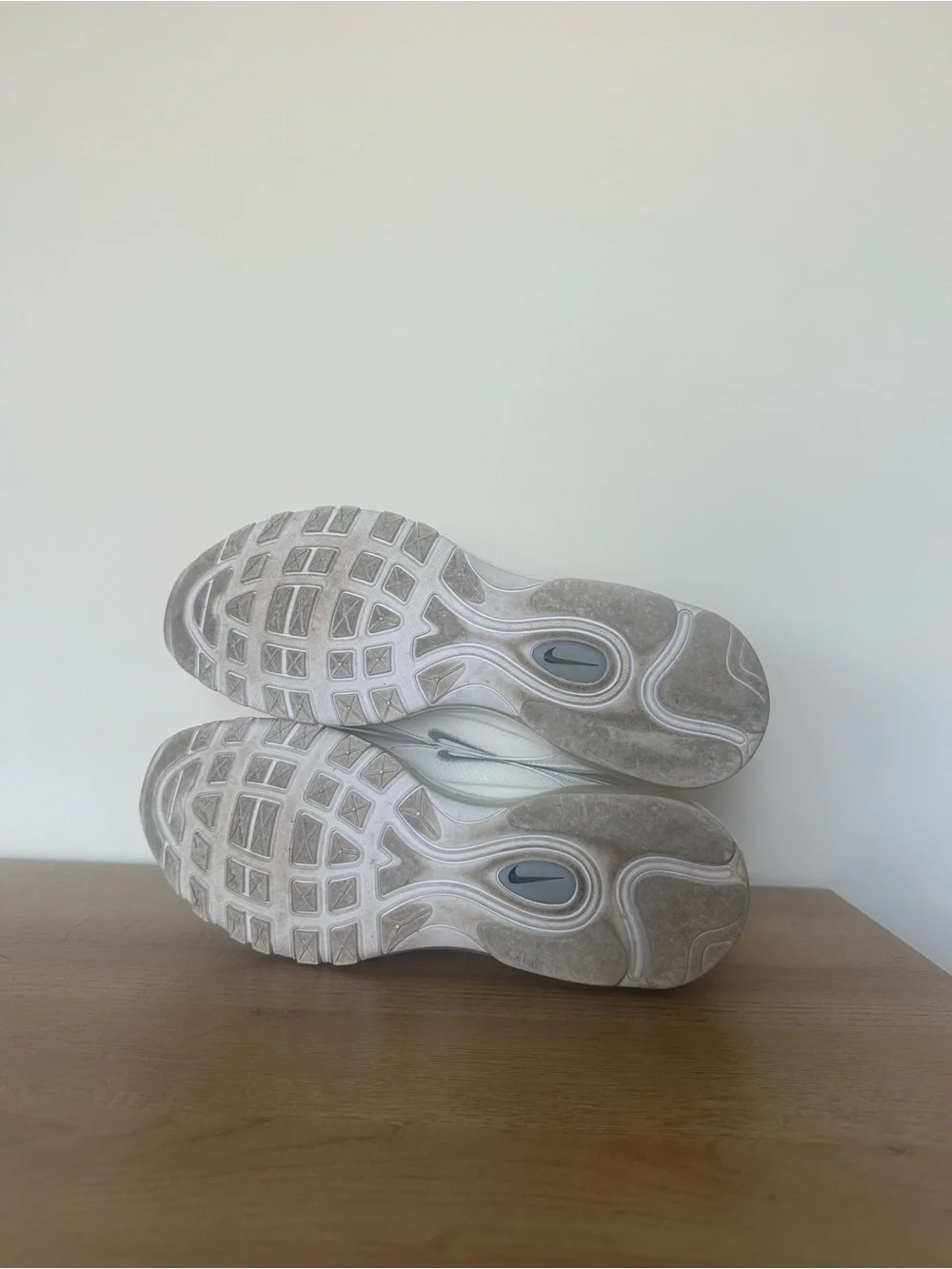 Nike White Air Max 97 with Silver Swoosh